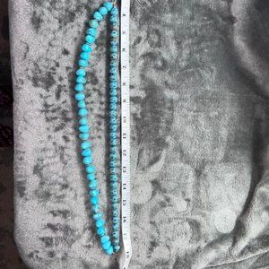 Faux Turquoise Beaded Necklace